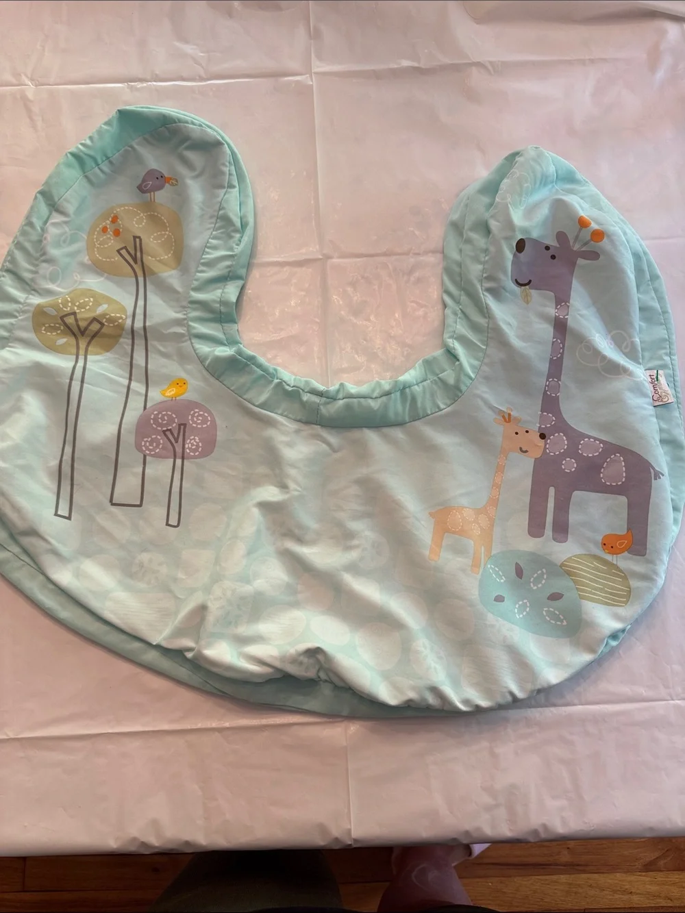 Mint Green Giraffe Nursing Pillow Cover – Kids Accessory